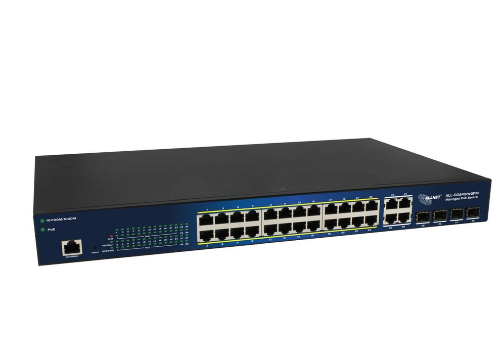 EAN 4038816211064 - ALLNET ALL-SG8428V2PM switch Gestionado L2 Gigabit Ethernet (10/100/1000) Energía sobre Ethernet (PoE) Ne imagen 3
