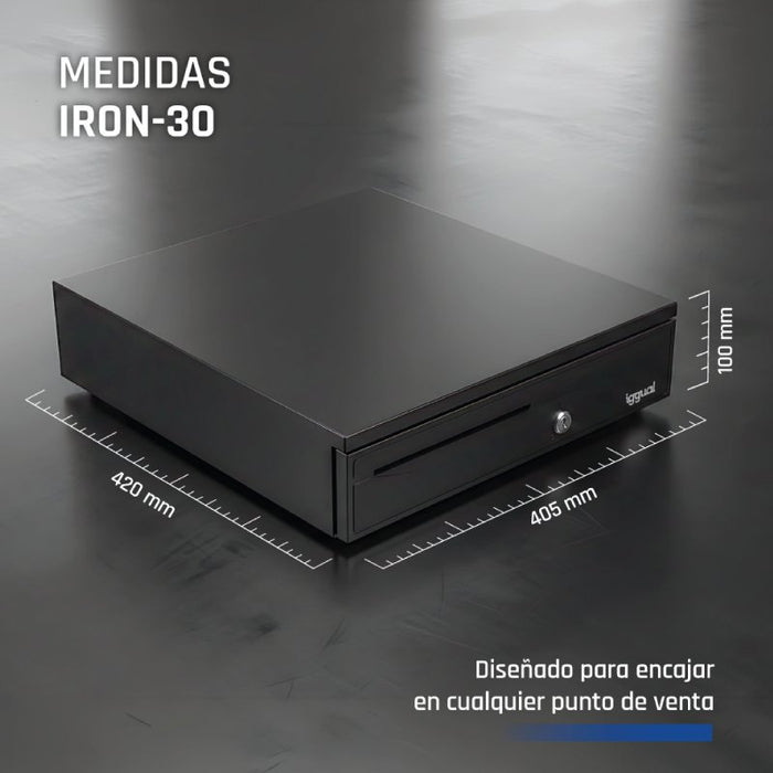 EAN 8435364316351 - iggual IRON-30 Cajón de efectivo automático y manual imagen 8