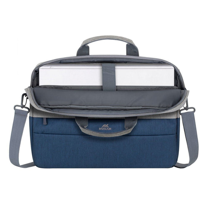 Rivacase 7562 Gris / Azul Oscuro Antirrobo Mochila Para Portátil 15.6