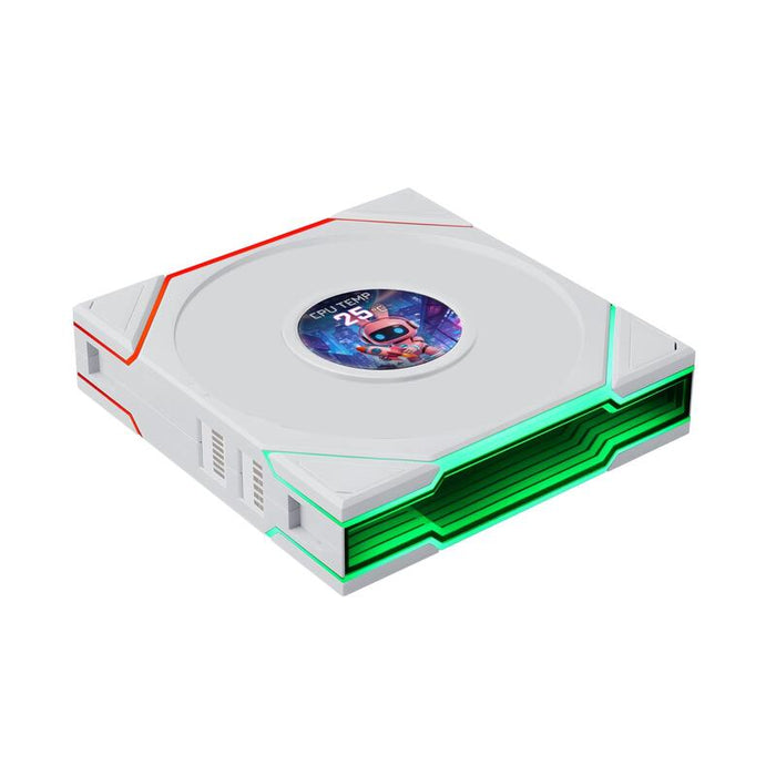 120mm Lian Li Uni Fan Tl Lcd Flex Argb, Blanco, Control Led