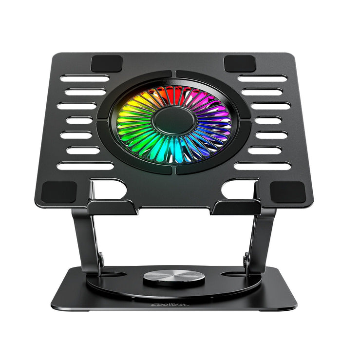 Coolbox Base Refrigeradora Coolair 1vrgb Aluminio Portatil 17.3" Negra