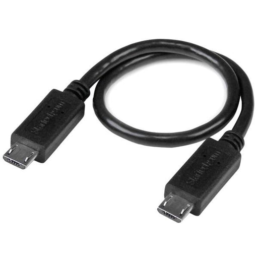 EAN 0065030863186 - StarTech.com UUUSBOTG8IN cable USB 0,203 m Micro-USB B Negro imagen 1