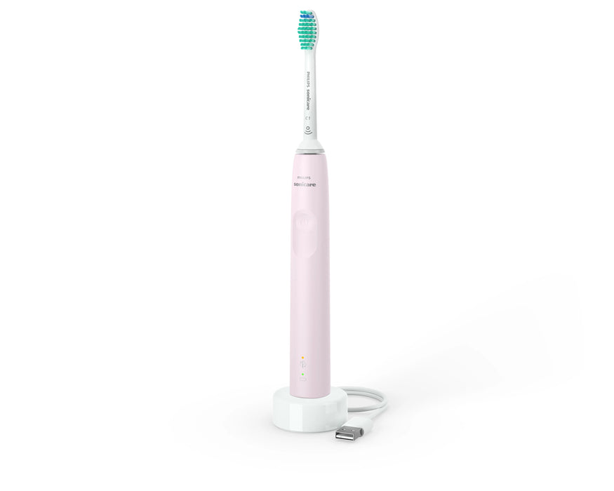 EAN 8710103985563 - Philips 3100 series HX3671/11 cepillo eléctrico para dientes Adulto Cepillo dental sónico Rosa, Blanco imagen 1