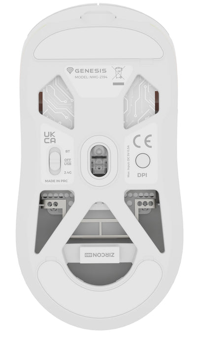 EAN 5901969444858 - GENESIS NMG-2194 ratón Juego Ambidextro Bluetooth + USB Type-C Óptico 26000 DPI imagen 3