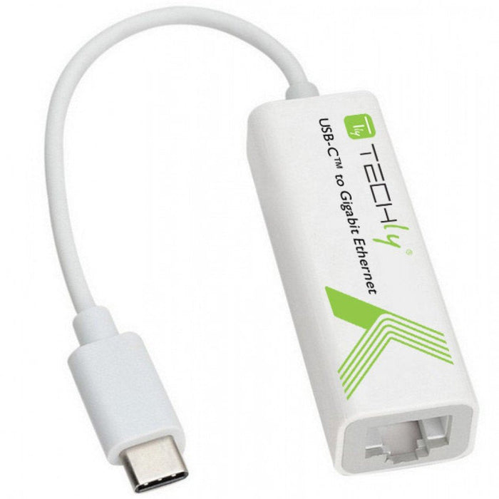 Convertidor Techly Usb3.1 Typec Macho Rj45 Gigabit