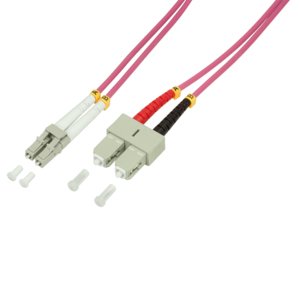 EAN 4052792017465 - LogiLink 0.5m LC-SC Cable de fibra óptica e InfiniBand 0,5 m Violeta imagen 1
