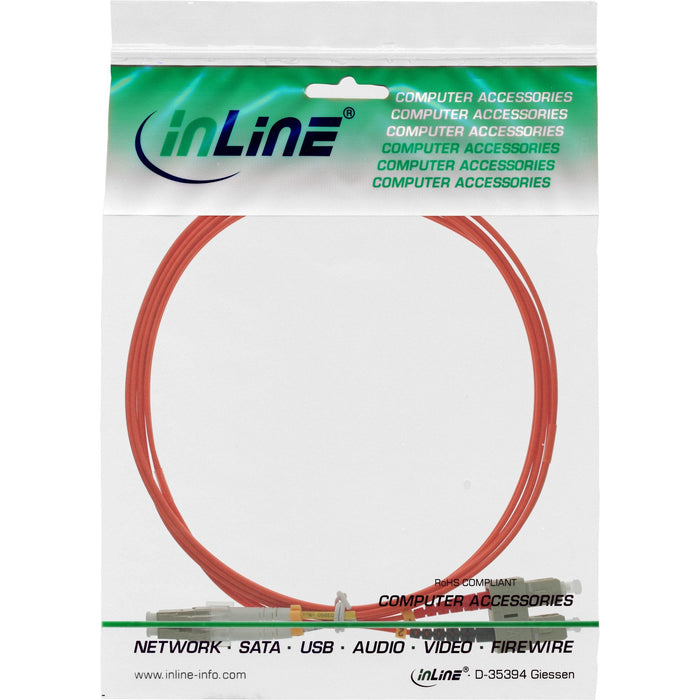 Cable Duplex De Fibra Óptica Inline Lc/Sc 50/125?M Om2 5m