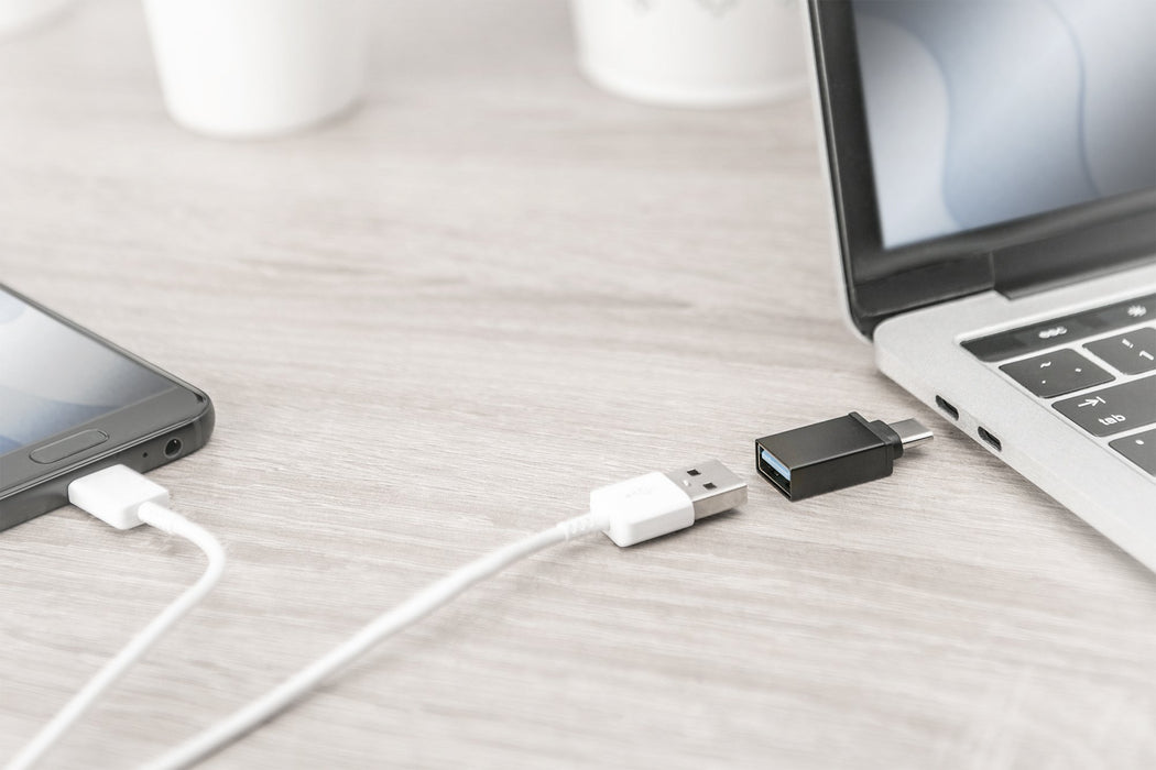 EAN 4016032370802 - Digitus AK-300506-000-S cambiador de género para cable USB C USB A Negro imagen 2