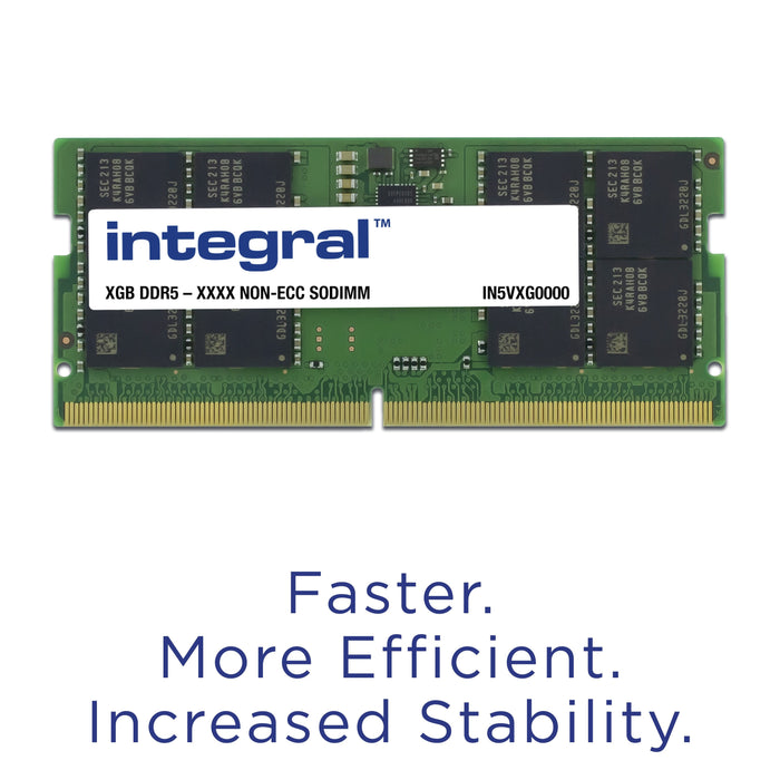 Integral 32gb Memoria Ddr5 5600mhz Pc5-44800 Unbuffered Non-Ecc 1.1v 2gx8 Cl46 Memoria 1 X 32 Gb