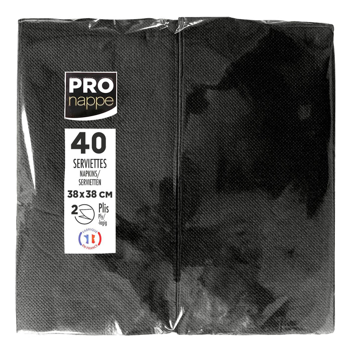 Pronappe Servietten 38,0 X 38,0 Cm Negro