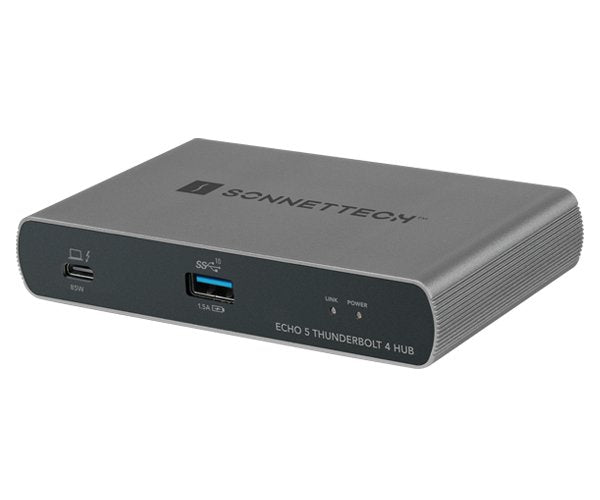 Sonnet Echo 5 Thunderbolt 4 Hub, Estación De Acoplamiento Plateado/Negro Echo-Hb5-T4
