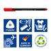 EAN 4007817060933 - Staedtler 334 C10 rotulador de punta fina Superfino Negro, Azul, Marrón, Verde, Azul claro, Verde claro,  imagen 4