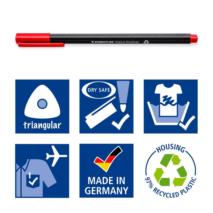 EAN 4007817140390 - Staedtler 334 C12 rotulador de punta fina Superfino Negro, Azul, Verde, Gris, Azul claro, Verde claro, Na imagen 4
