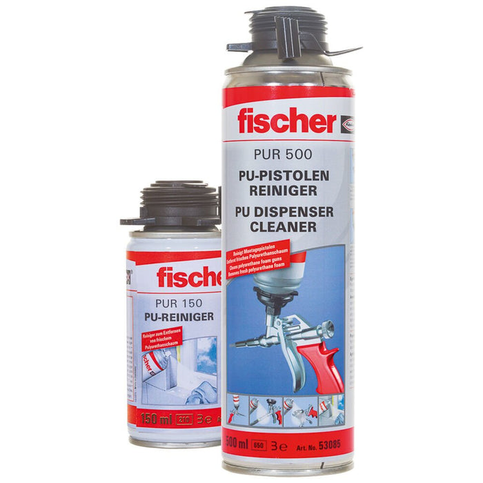 Fischer Pu Y Pistola Cleaner Pur 500, Agente De Limpieza 500ml 053085