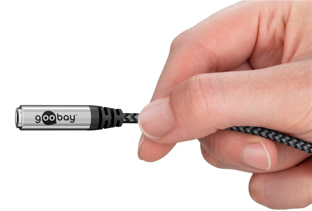 Cable De Audio - Usb-C Macho A 3,5 Mm Hembra Cable Textil Nylon