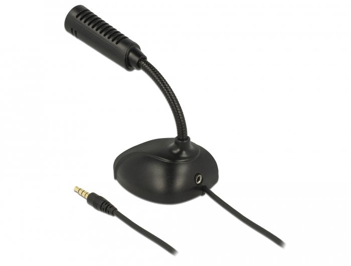 Delock Micrófono De Condensador Omnidireccional Jack 3,5 Mm Estéreo
