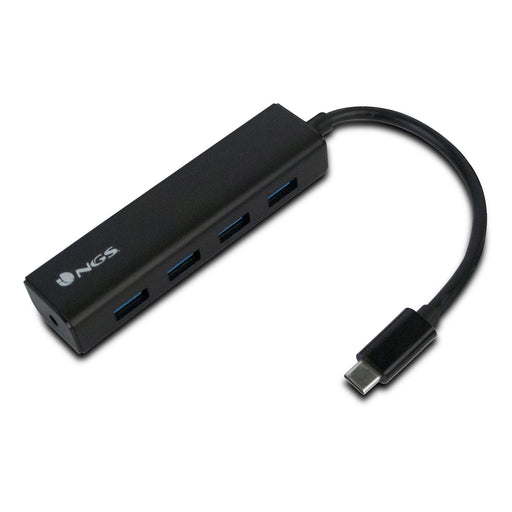 EAN 8435430618525 - NGS WONDERHUB4 USB 2.0 Type-C 480 Mbit/s Negro imagen 1