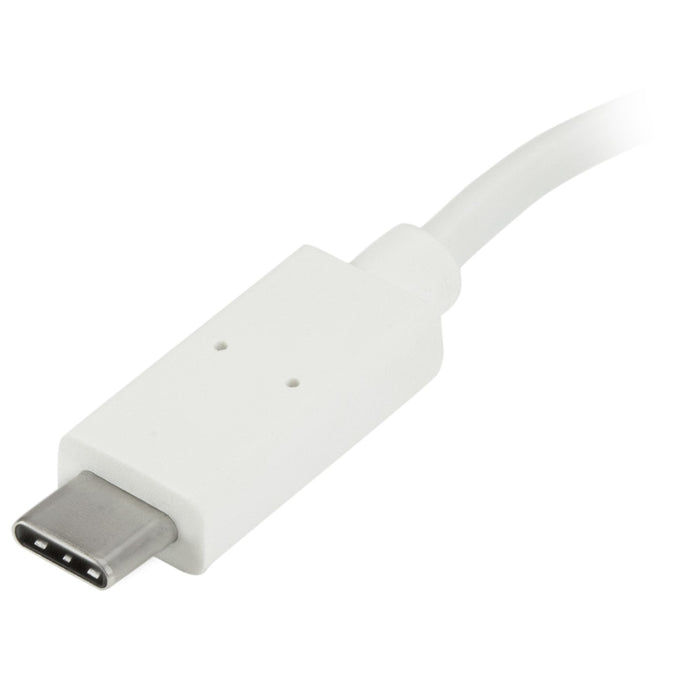 Hub Concentrador Usb 3.0 4     Perp Puertos Usb C Y Usb A Blanco