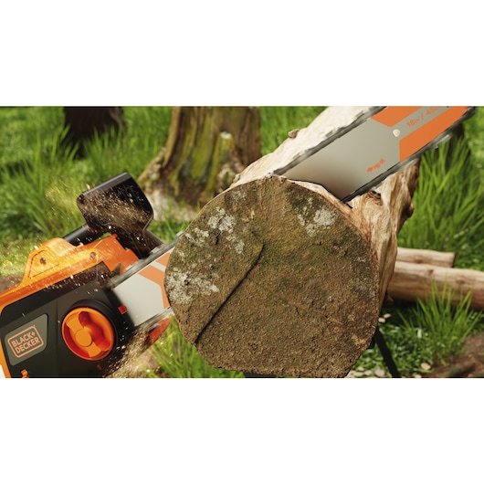 Motosierra Black Decker Becs2245-Qs, 2200 W, 45 Cm, Color Naranja Y Negro.