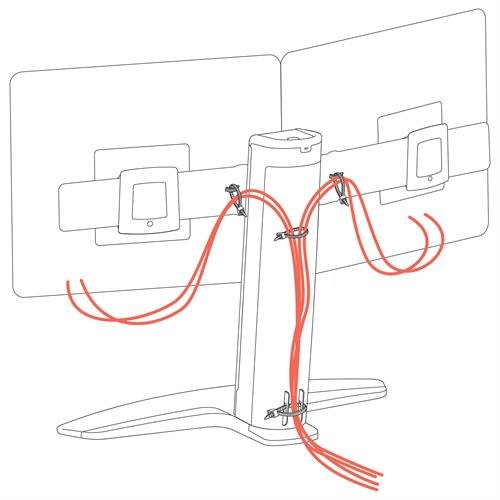 Soporte Elevador Para Lcd Dual Ergotron Neo-Flex 24 Pulgadas Máximo 15,4 Kg. Vesa 75 X 75 Mm 100 X 100 Mm