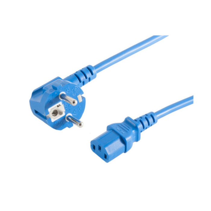 S-Conn 09-05181 Cable De Transmisión Azul 1,8 M Cee7/7 C13 Acoplador