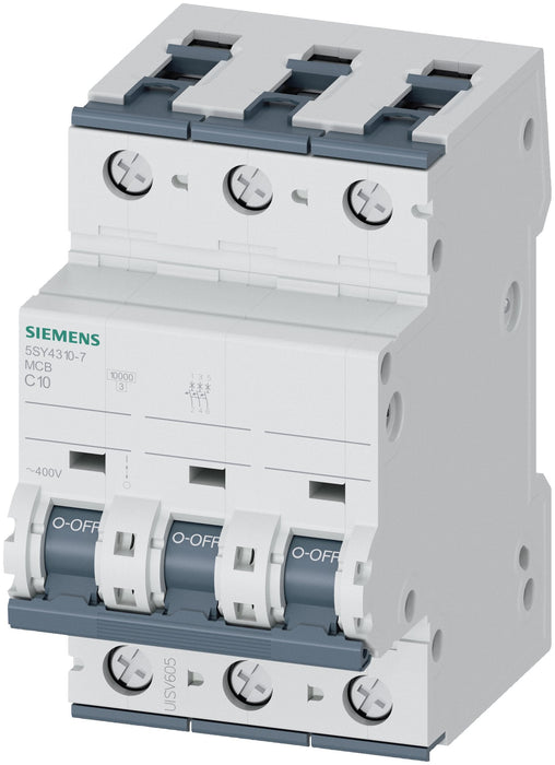 Siemens Automat C 10a 5sy43107 400v 10ka 3p