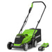 EAN 6952909074207 - Greenworks 2516107UB cortadora de césped Cortacésped de empuje a gasolina Batería Negro, Verde imagen 1