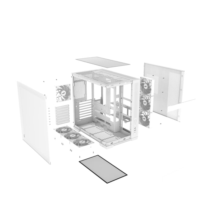 Sama V52 Atx Mid-Tower Atx Pc Case White Retail