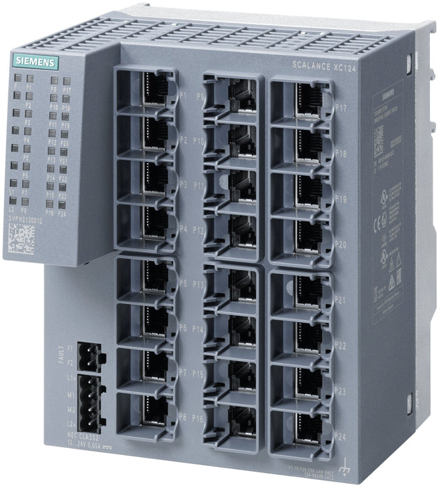 Siemens Industrial Ethernet Switch Scalance Xc124 - Switch - 0,1 Gbps