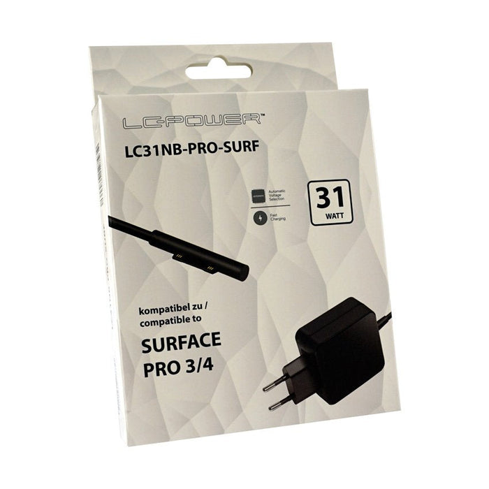 Lc-Power Cargador 31w F. Ms Surface Für Microsoft Surface Pro 3 & 4
