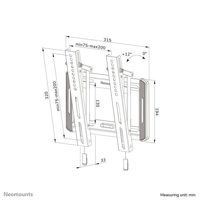 EAN 8717371448677 - Neomounts WL35-550BL12 soporte para TV 165,1 cm (65") Negro imagen 19