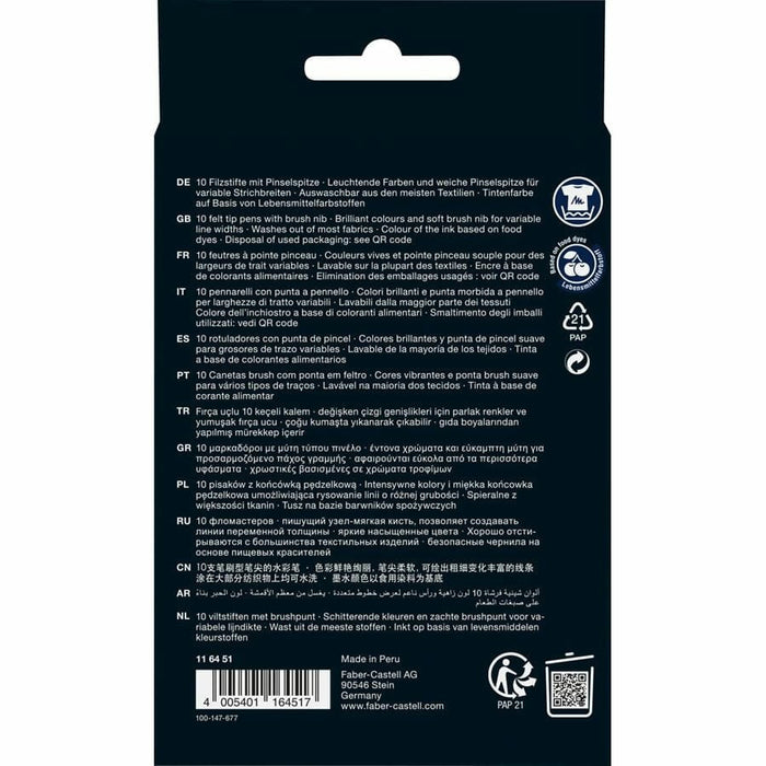 EAN 4005401164517 - Faber-Castell 116451 rotulador de punta fina Colores surtidos 10 pieza(s) imagen 5