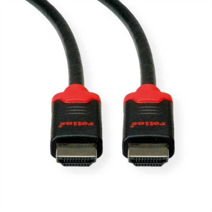 Roline 10k Hdmi Ultra High Speed Cable, St St, Schwarz, 1 M