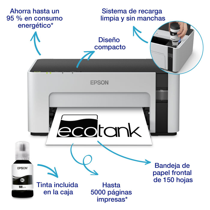 EAN 8715946655420 - Epson EcoTank ET-M1120 impresora de inyección de tinta 1440 x 720 DPI A4 Wifi imagen 6