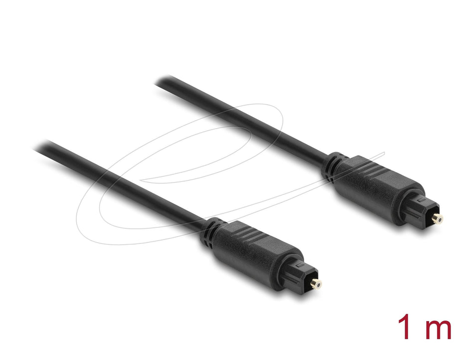 Delock Toslink Cable Stecker Auf Stecker, Ø 4 Mm, 1 M, Schwarz