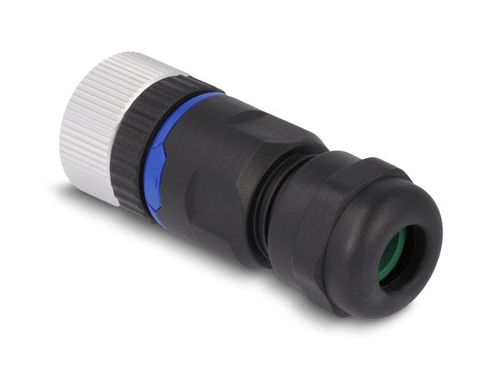 Delock 60537 M12 Conector Codificado A De 5 Pines Hembra Para Montaje Con Conexión Por Tornillo