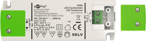 EAN 4040849655845 - Goobay 65584 transformador de corriente Blanco, Verde 0,35 A imagen 2