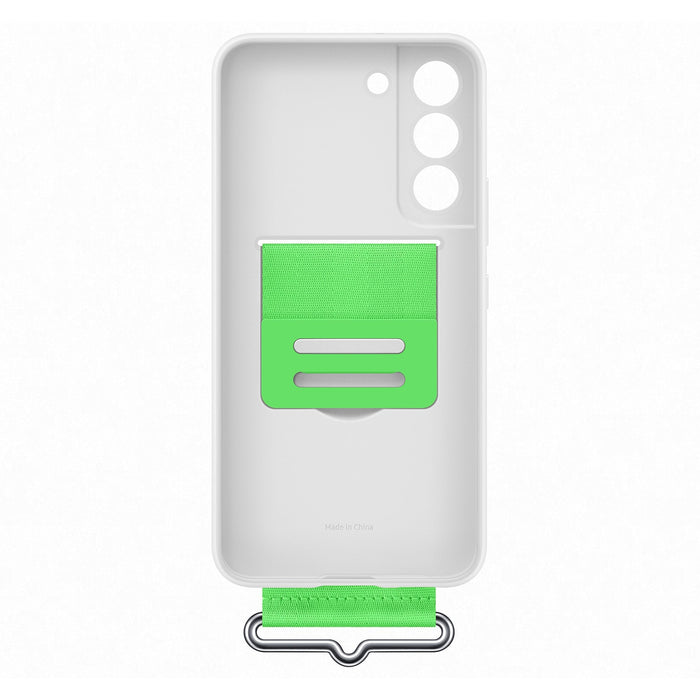 Funda Silico Samsung Galaxy S22 W/Strap Blanco