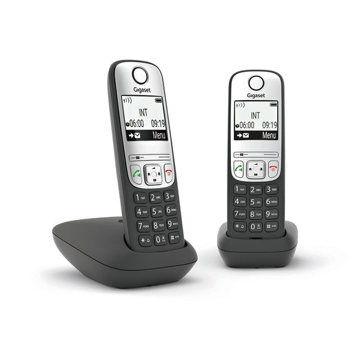 EAN 4250366855684 - Gigaset A690 Duo Teléfono analógico Identificador de llamadas Negro, Plata imagen 1