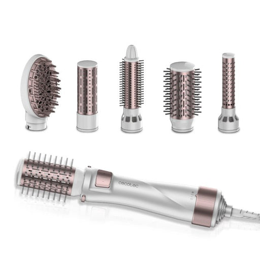EAN 8435484034463 - Cecotec 03446 Utensilio de peinado Herramienta de peinado con múltiples accesorios Caliente Gris, Oro ros imagen 1