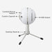 EAN 5099206084018 - Logitech G Snowball iCE Blanco Micrófono de superficie para mesa imagen 14