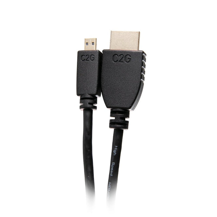 C2g 6ft Hdmi To Micro Hdmi Cable With Ethernet High Speed Hdmi Cable Cable Hdmi Con Ethernet 19 Pin Micro Hdmi Type D Macho A Hdmi Macho 1.83 M Blindado Negro