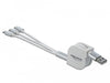 EAN 4043619858507 - DeLOCK 85850 cable USB USB 2.0 0,98 m USB A USB C/Micro-USB B/Lightning Plata, Blanco imagen 2