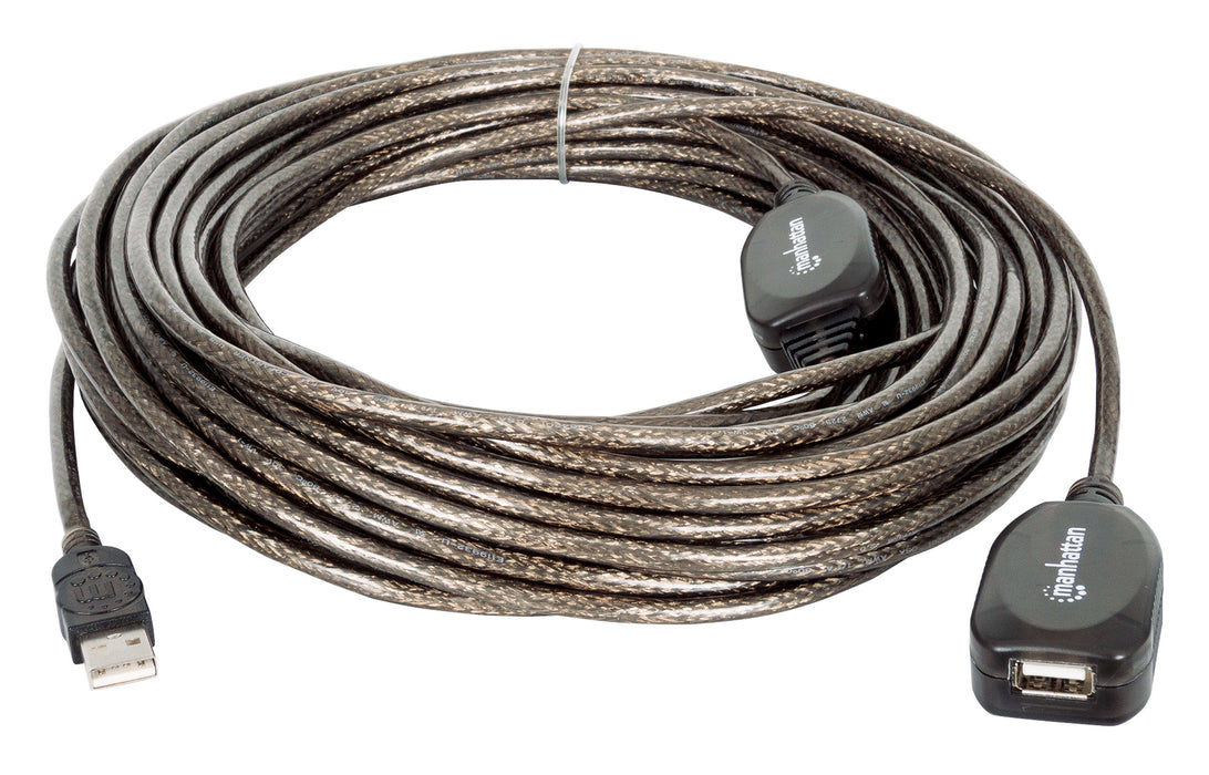 EAN 0766623150958 - Manhattan 150958 cable USB USB 2.0 20 m USB A Negro imagen 3