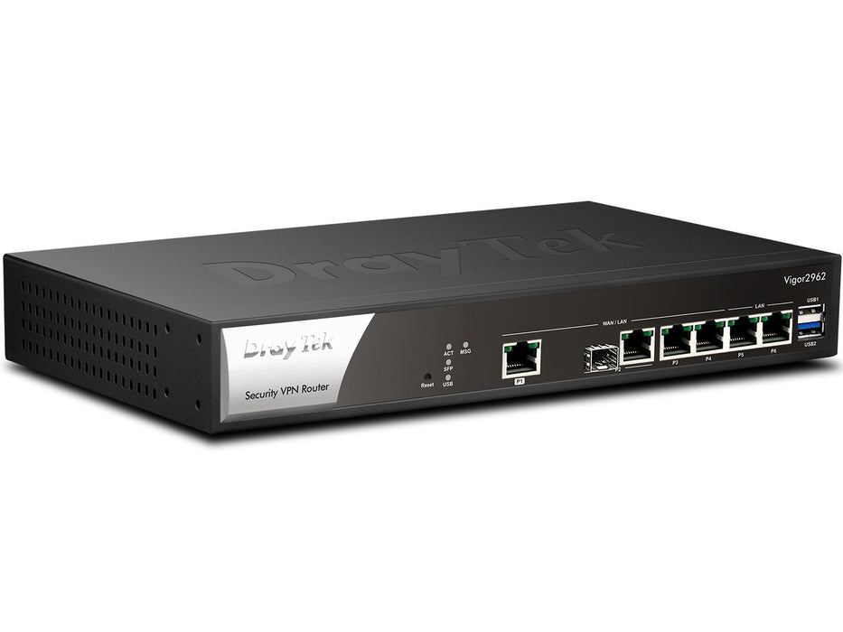 EAN 4710484742179 - DrayTek Vigor2962 router 2.5 Gigabit Ethernet Negro imagen 2