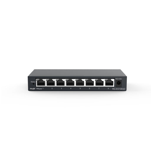 EAN 6971693270442 - Ruijie Networks RG-ES108GD switch No administrado Gigabit Ethernet (10/100/1000) Negro imagen 2