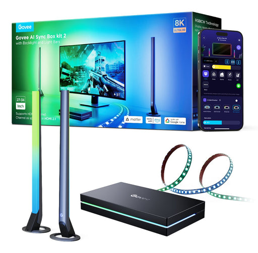 EAN 6974316990383 - Govee AI Sync Box Kit 2 Kit de iluminación inteligente Wi-Fi/Bluetooth imagen 2