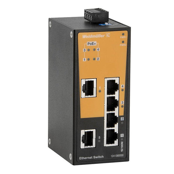 Weidmüller 1286920000 Ie-Sw-Bl06t-2tx-4poe Industrial Ethernet Switch - Switch - Ethernet