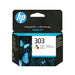 EAN 193015336407 - HP 303 Tri-color Original Ink Cartridge cartucho de tinta 1 pieza(s) Estándar Cian, Magenta, Amarillo imagen 1