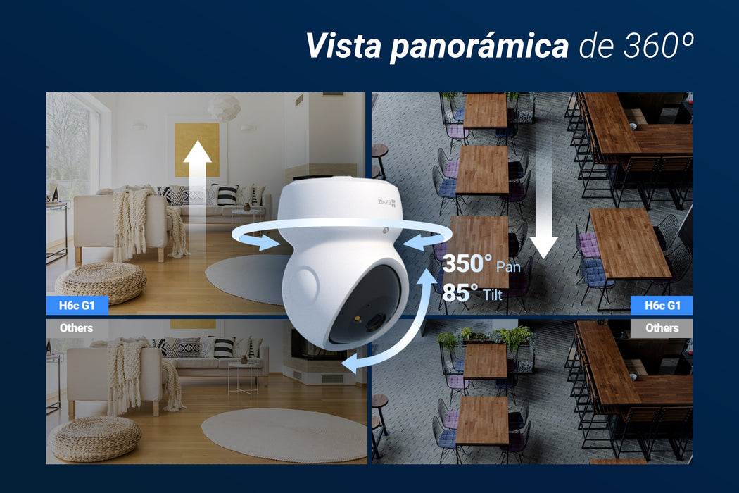 EAN 6941545642147 - EZVIZ H6c G1 3K Esférico Cámara de seguridad IP Interior 2880 x 1620 Pixeles Techo/Pared/Escritorio imagen 18